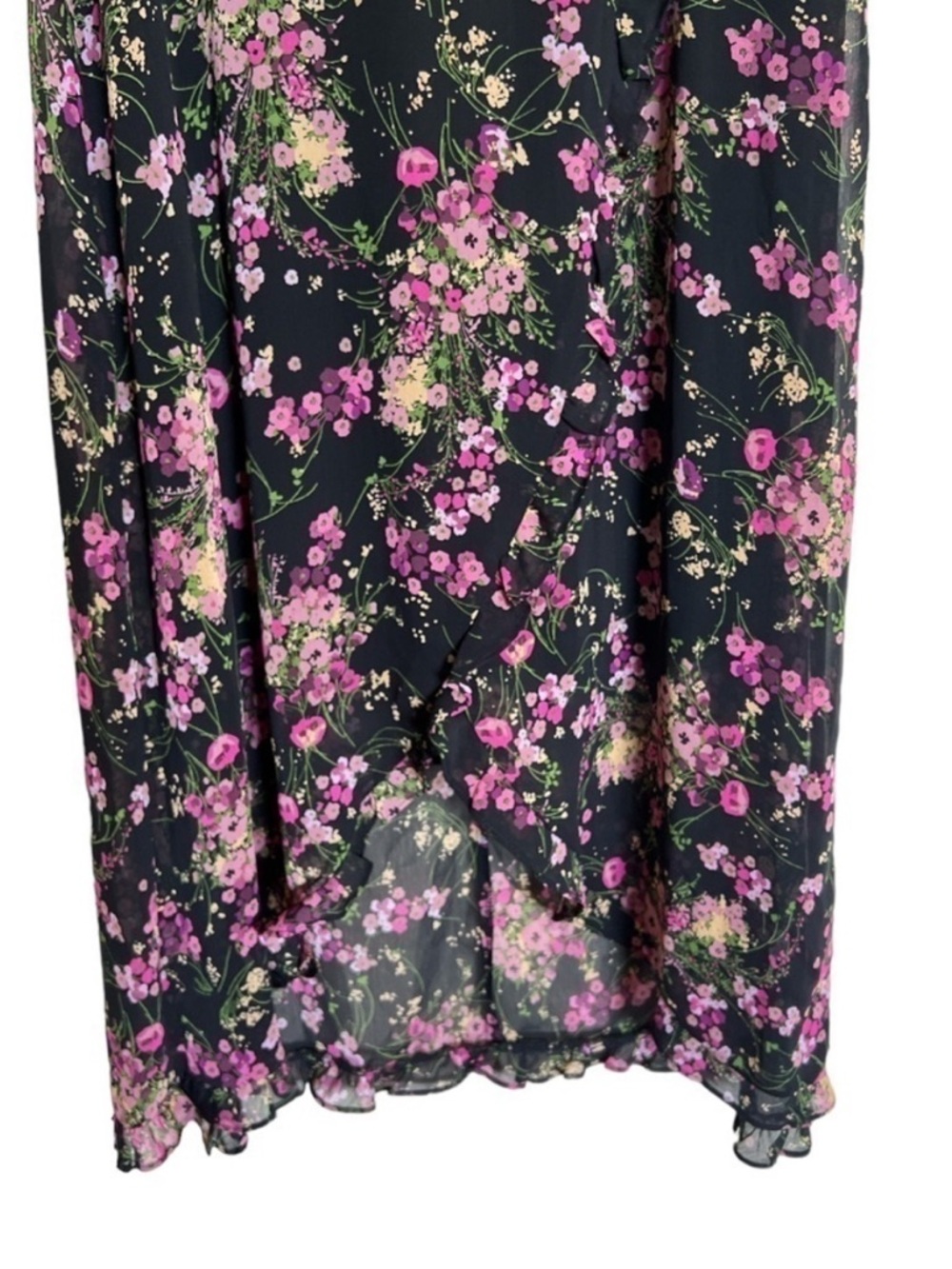 Kensie Floral Ruffle Dress | Feminine Flowy Midi Dress - Picture 6 of 8